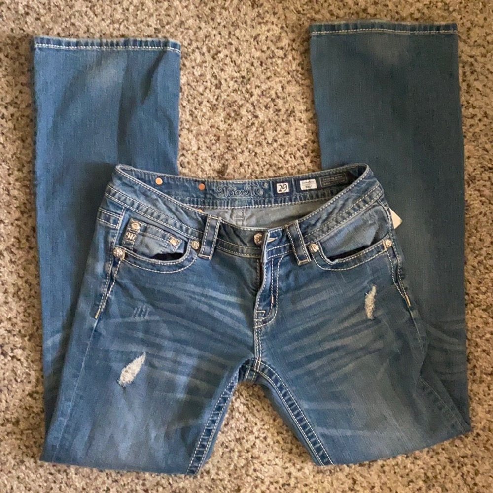 miss me signature bootcut jeans